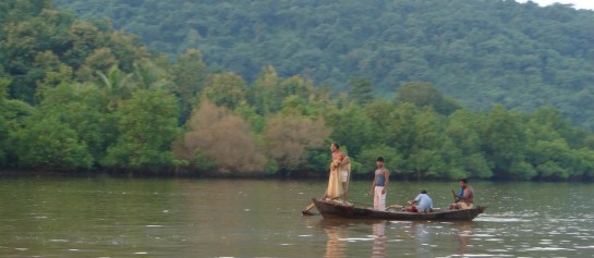 Fishing in Vashishthi Estuary, Western Ghats. Photo: SANDRP