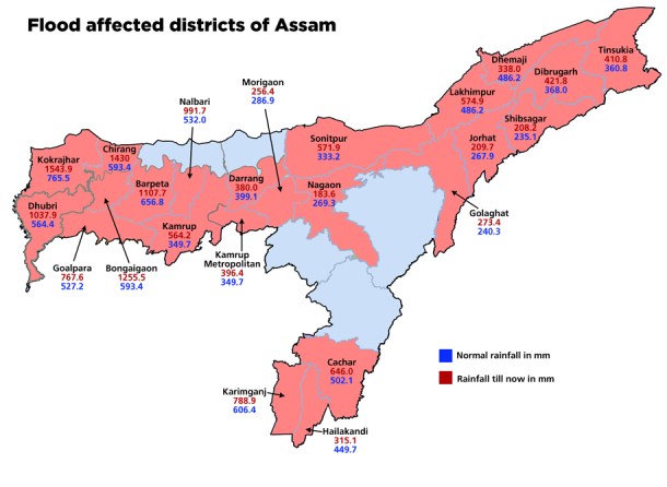 Flood Effected Districts in Assam in 2012 Source: http://www.downtoearth.org.in/content/assam-arunachal-pradesh-face-worst-ever-floods-recorded-june