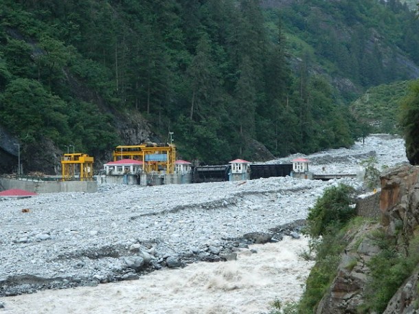 Destroyed 400 MW Vishnuprayag HEP on Alaknanda. Photo: Matu Jan Sangathan