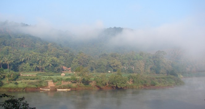 Estuary of the free flowing Shashtri River in Maharashtra