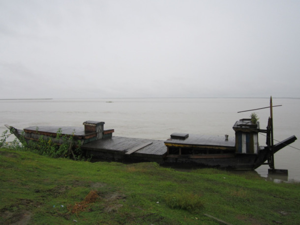 Boat by the Brahmaputra Photo: SANDRP