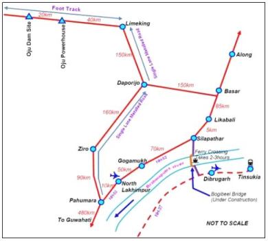 Tentative Road Network to Project Site Source: Oju PFR
