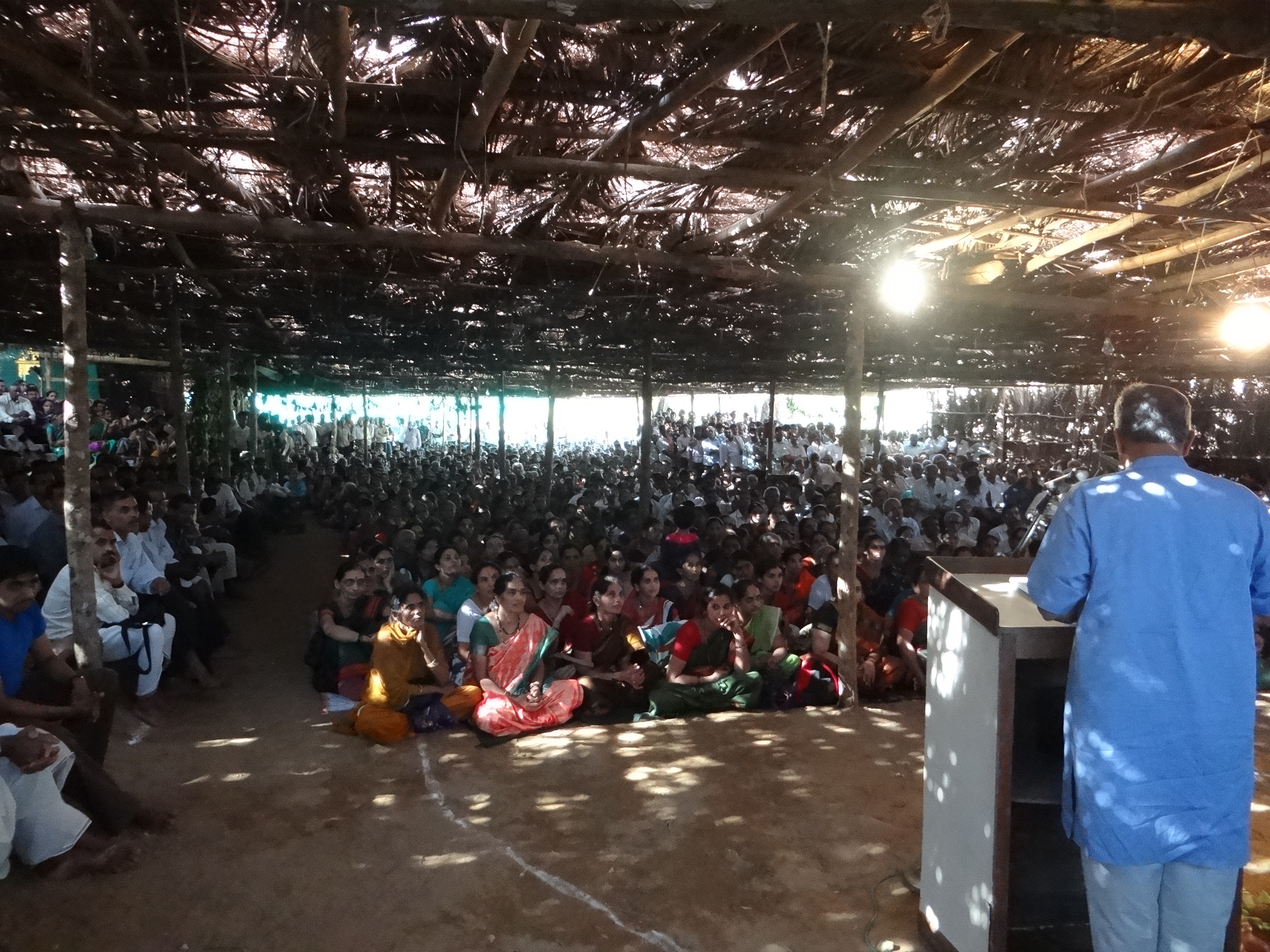 Ananth Hegde Ashisar addressing the Shalmala Rally