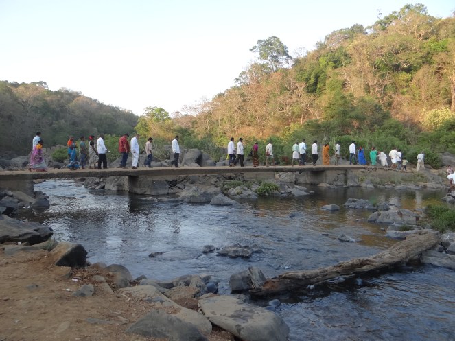 People after the rally