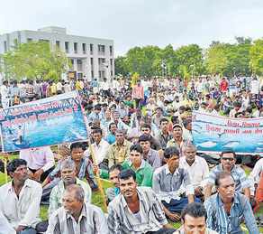 Protest against the Bhadbhut Barrage also on Narmada Photo: Counterview.net