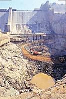 SSP Stilling Basin damaged in 1995 Photo: Frontline