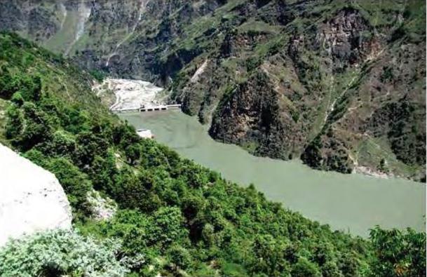 Impoundment of Chenab at Dul Site