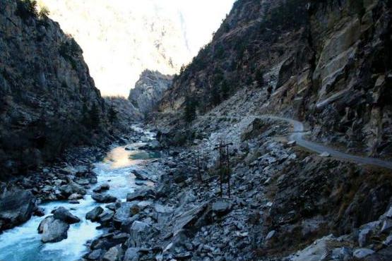 Left Bank slide for Kiru Project downstream of Ludrari Nala