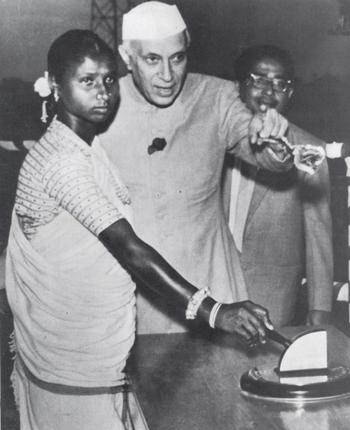 Santhal TRibal Lady budhni-inaugurating-the-power-station-at-the-panchet-dam-in-december-1959-photo-nehru-memorial-museum-and-library-new-delhi.jpg Photo from: The Hindu