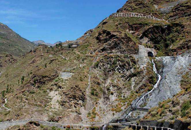 In April 2012 there was a massive leakage in the 16km HRT of the 231 MW, Chamera III project just above the Mokhar village in Chamba district leading to severe threat to the village downhill so much so that the 40 families residing there had to be evacuated. This picture is of the Adit 6 of the tunnel. The leakage occurred during testing of the generating units.