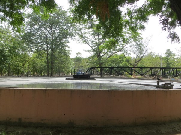 Secondary clarifier at the 80 MLD Dinapur sewage treatment plant