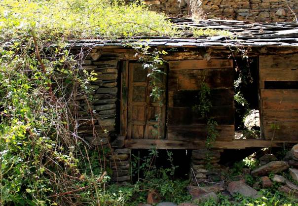 Watermill rendered dysfunctional due to landslide cause by construction work for the 5MW Ginni Project in Tarela village in Chamba. The Project also diverted the water that was being used by the village for the watermill. Almost 15-20 watermills in this village have dried up due to the project’s construction activities