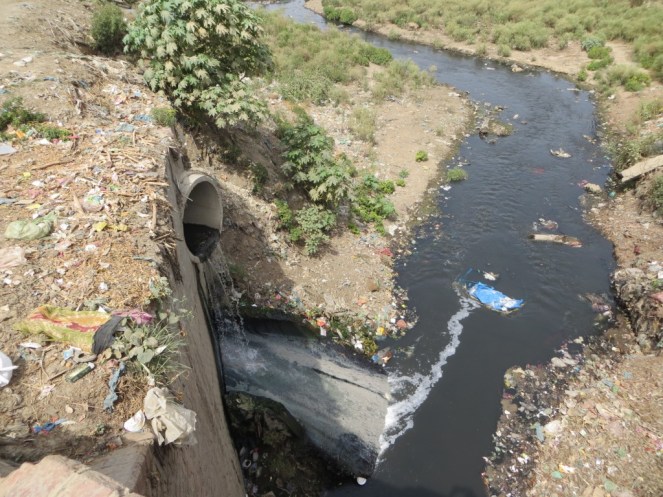 A drain in the trans Varuna region.
