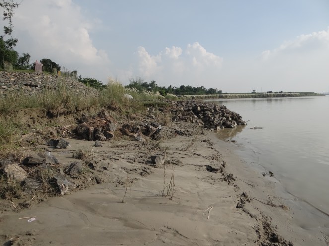 Anti Erosion work destroyed