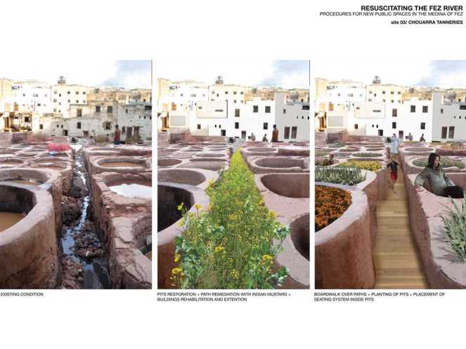 Community-centric plans for resuscitating the famed pits of the Fez Photo: holcimfoundation.org