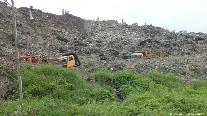 Solid waste dumping site near Vasna Barrage 3