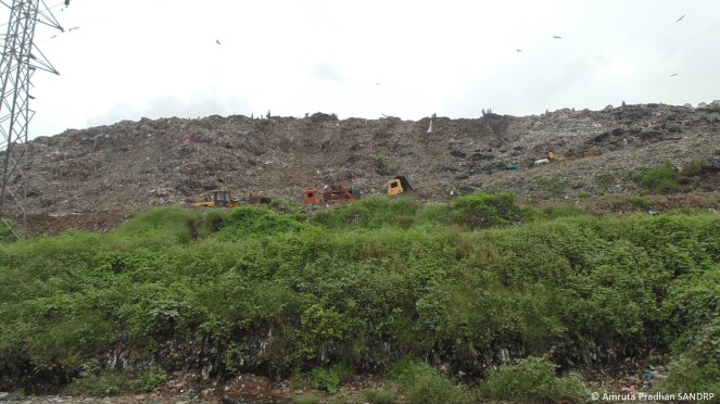 Solid waste dumping site near Vasna Barrage 4