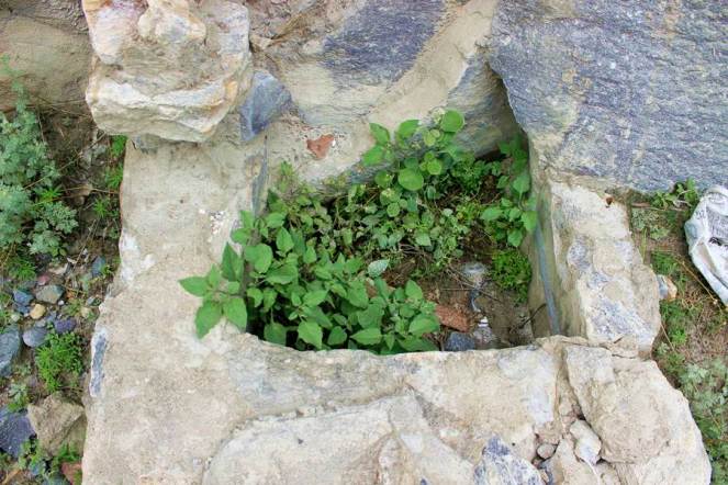Nang Choling water source or chashma near the highway. The water was used for drinking not just by the people in Choling but also by passers by. This source has totally dried up now due to the Karcham Wangtoo tunnel construction