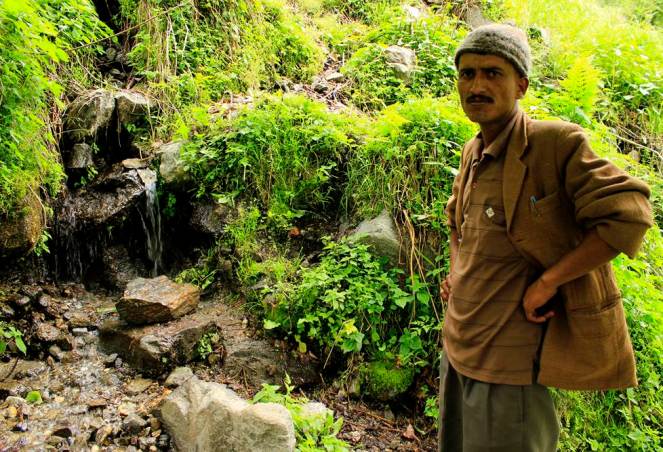 Yet another source of water - Peokeh-II, Yulla village whose discharge has reduced by 30 to 40% 