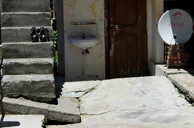 Jagdish Chand Negi’s house in Chugaun was impacted because of the construction of Karcham Wangtoo Tunnel