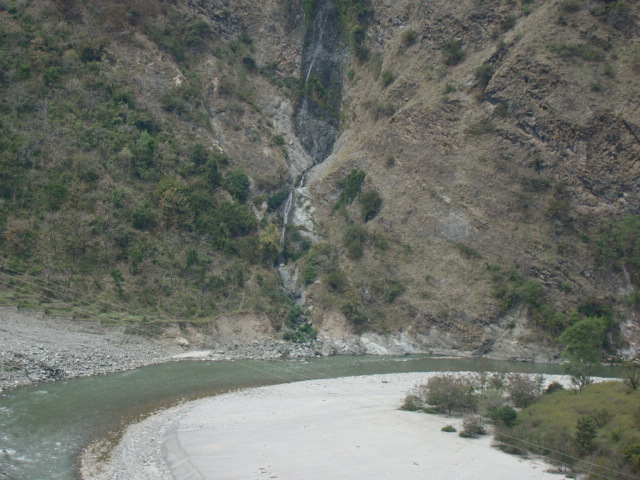 The water fall is as much the Ganga (Photo by Yamuna Jiye Abhiyaan)