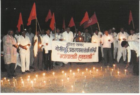 Protest against Gosikhurd dam Photo from sruti.org.in