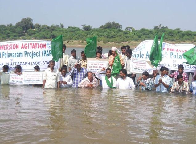 Tribals from Odishna, Andhra and Chattisgarh oppose Polavaram Photo: The Hindu