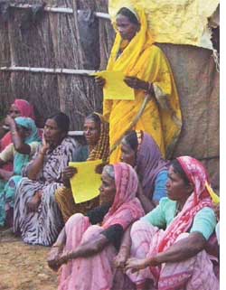 Villagers affacted by Gosikhurd Dam in Vidarbha. The construction has faced huge corruption charges, cost escalation, lack of proper clearances, no rehabilitation of affected communities, and extremely poor quality work Photo: Aparna Pallavi
