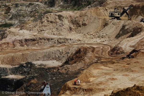 Durgapur Coalmine in Chandrapur Photo: GreenPeace