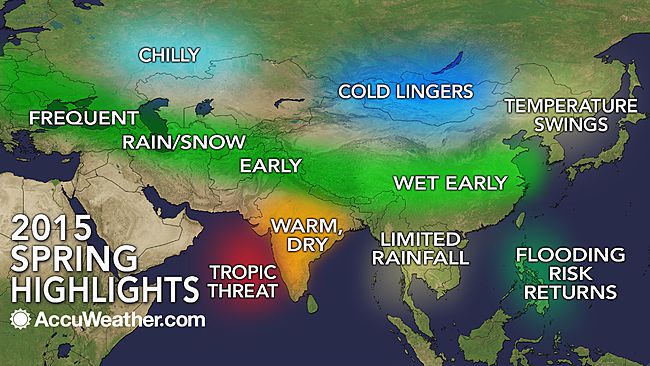 Asian Spring Forecast by Accuweather