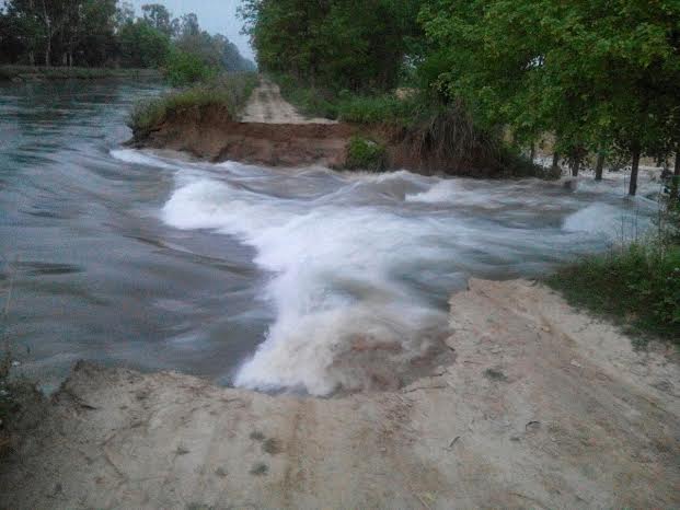 Augmentation Canal breach near Palewala Village 