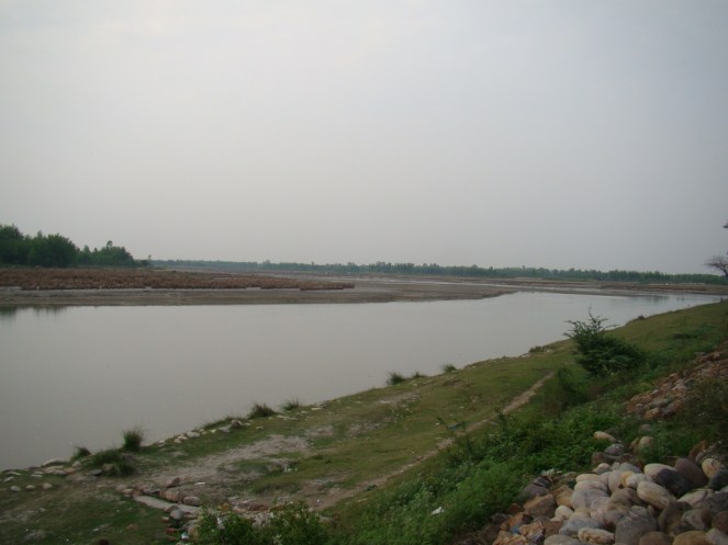 Yamuna River at Mawi, Shamli (03 April 2015)