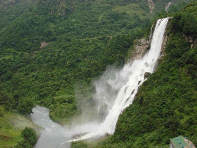 Nuranang Falls which can be affected by 750 MW Tawang I Project Photo: indiumbound.com
