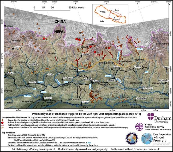 Landslide map EWP May 5, 2015