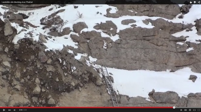Rope and Ladder used by the Army and NDMA at the landslide site