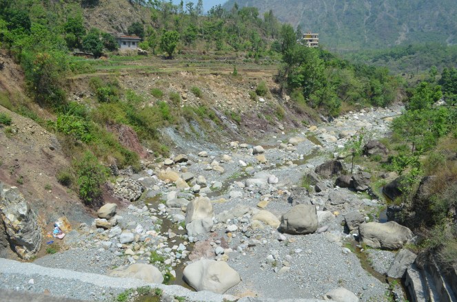 Been Nala (natural stream Katapathar, running almost dry         