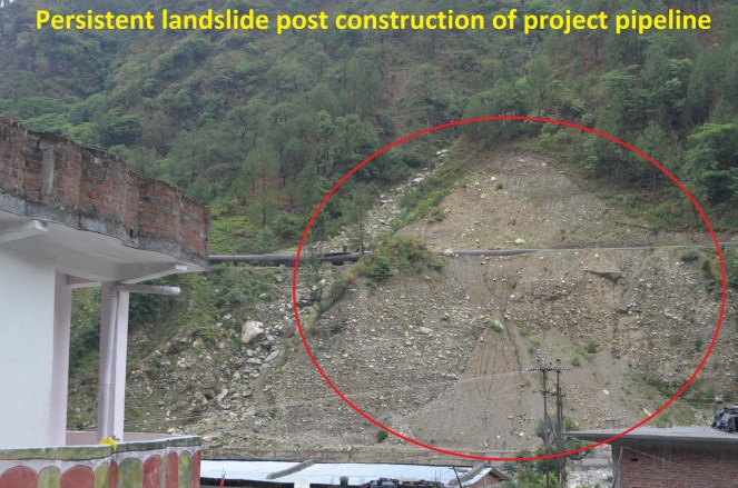 GSHP pipeline causing landslides
