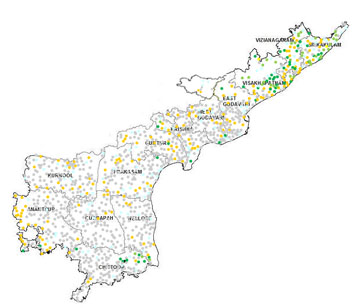 Andhra Pradesh Automatic Weather Stations Map