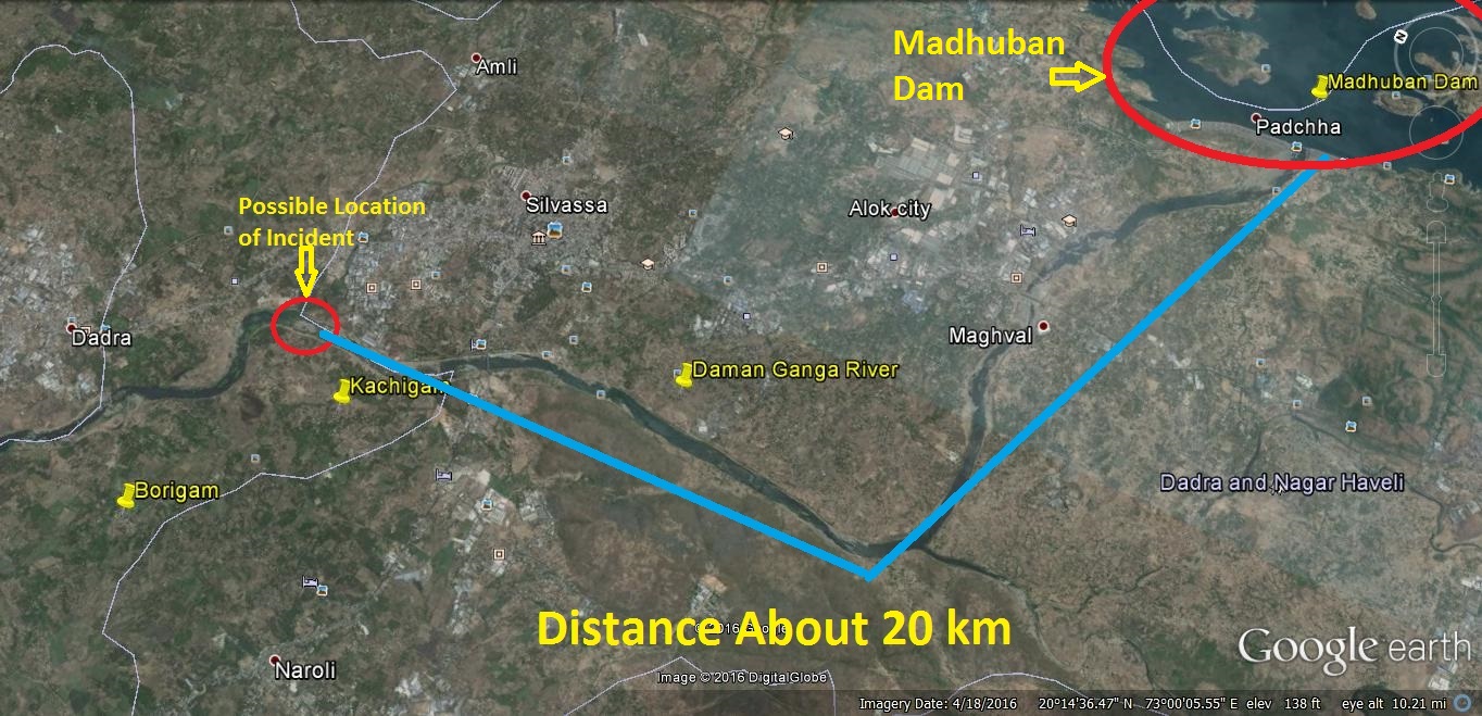 Maduban Dam on Daman Ganga