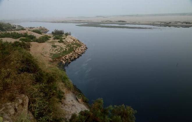 River Yamuna at Kambakshpur Village, Noida, Uttar Pradesh (Photo: The Hindu)