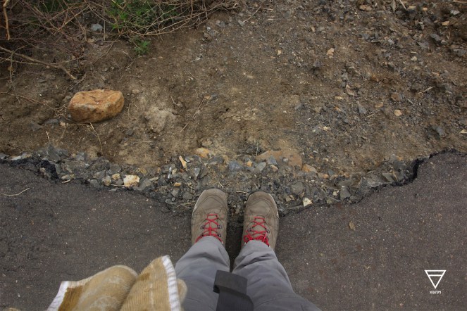The canal downstream of the barrage lined with concrete on both sides has also started seeing erosion due to increased frequency of large coal ships to the Farakka power plant (Photo by Siddharth Agarwal)