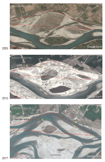 Illegal Sand Mining in Ganga
