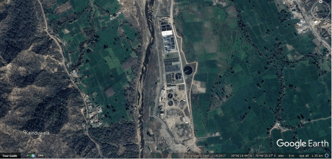 CETP Baddi Google Earth Image