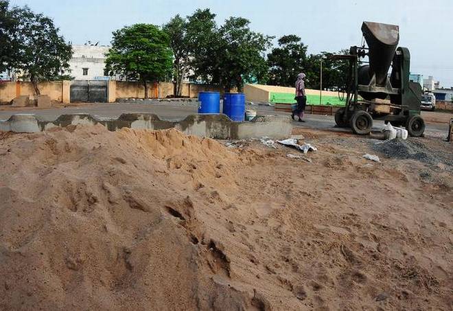 The free sand policy has brought down the cost of construction significantly, says Minister Photo Credit C.V.Subrahmanyam