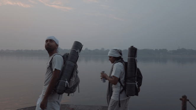 Beginning the walk at Maheshwar Picture Credit- Kashyap Swaroop