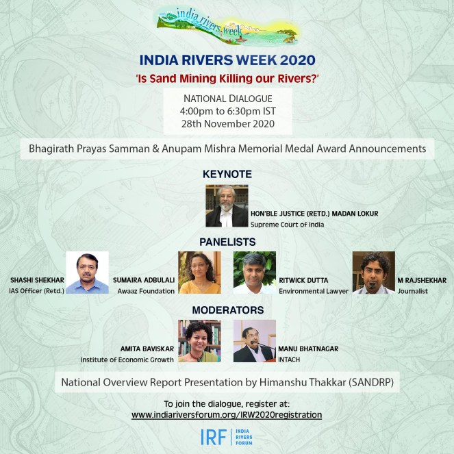 India Rivers Week 2020: Key Highlights – SANDRP